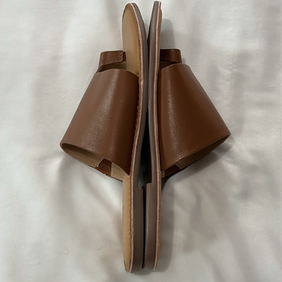 NWOB Lucky Brand Tan Leather Vayleri Sandals - Picture 4 of 5